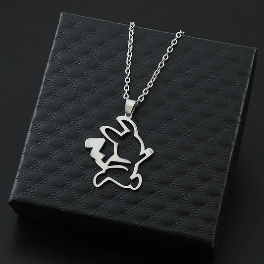 Stainless Steal Pikachu Necklace